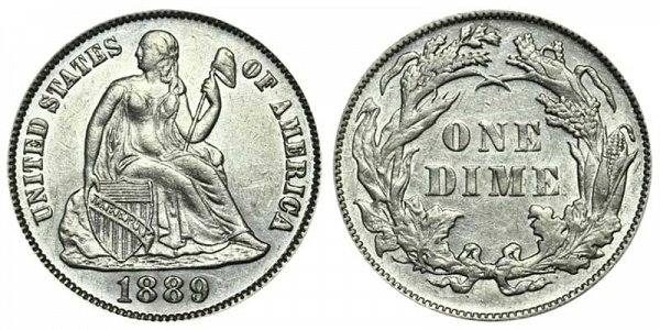 1889 Seated Liberty Dime