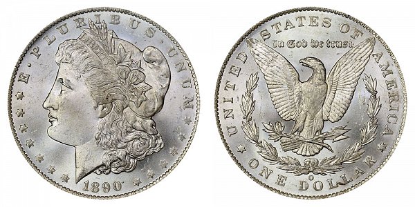 1890 O Morgan Silver Dollar 