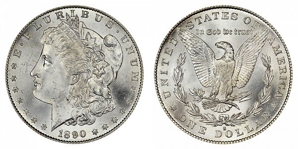 1890 S Morgan Silver Dollar 