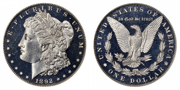 1892 Morgan Silver Dollar 