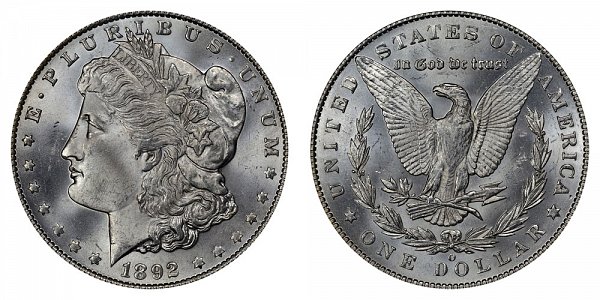 1892 O Morgan Silver Dollar 