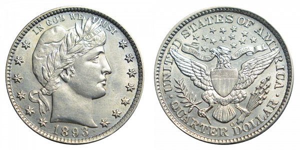 1893 O Barber Quarter 