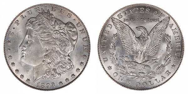 1893 O Morgan Silver Dollar 