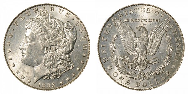 1895 O Morgan Silver Dollar