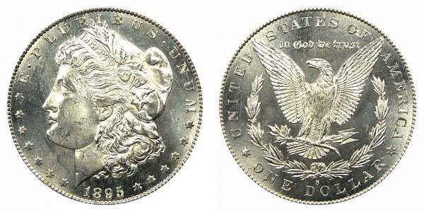 1895 S Morgan Silver Dollar 