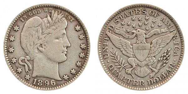 1896 Barber Quarter 