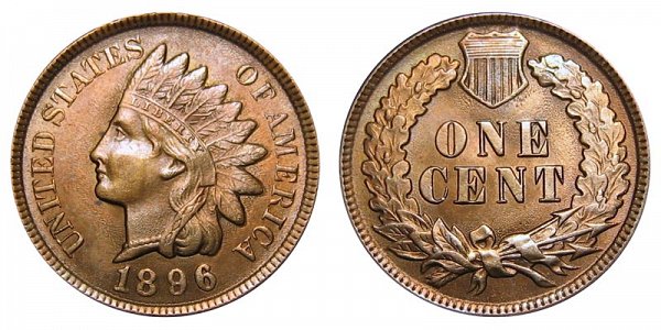 1896 Indian Head Cent Penny