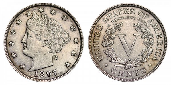 1897 Liberty Head V Nickel