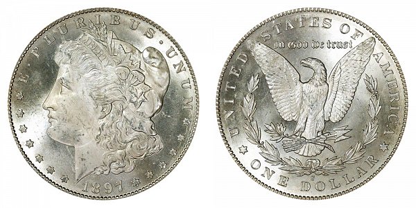 1897 S Morgan Silver Dollar 