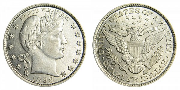 1898 Barber Quarter