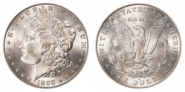 1898 S Morgan Silver Dollar 
