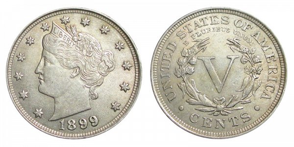 1899 Liberty Head V Nickel