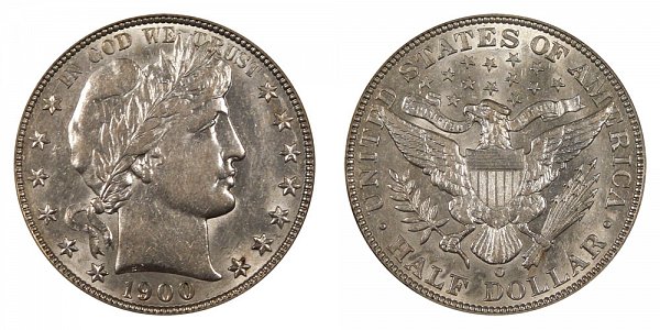 1900 O Barber Silver Half Dollar