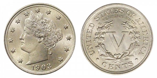 1903 Liberty Head V Nickel 