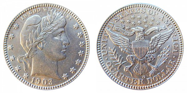 1903 O Barber Quarter 