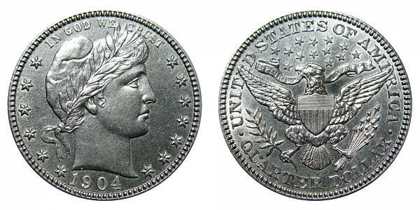 1904 Barber Quarter