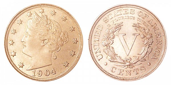 1904 Liberty Head V Nickel