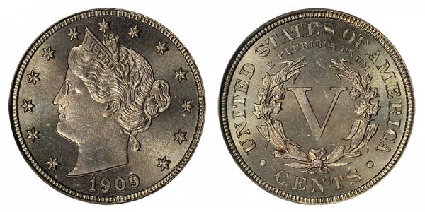 1909 Liberty Head V Nickel 