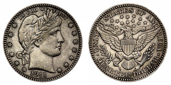 1911 Barber Quarter 