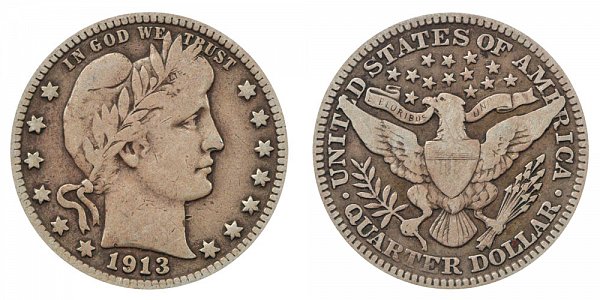 1913 Barber Quarter