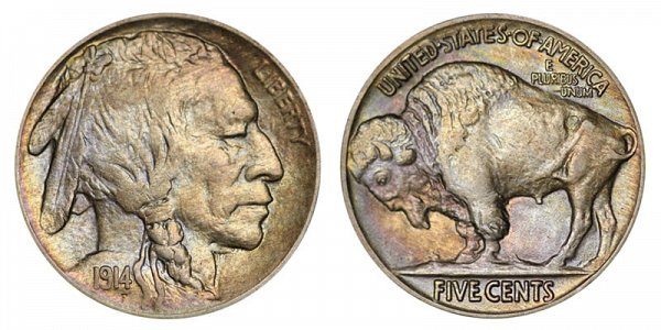 1914 Indian Head Buffalo Nickel 