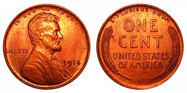 1914 Lincoln Wheat Cent Penny