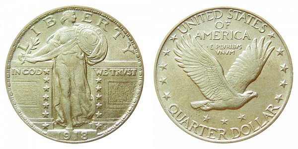 1918 Standing Liberty Quarter