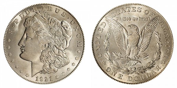 1921 D Morgan Silver Dollar 