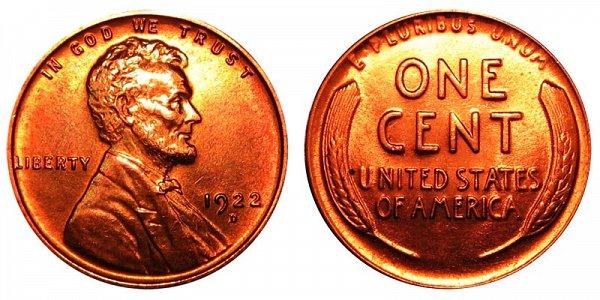 1922 D Lincoln Wheat Cent Penny 