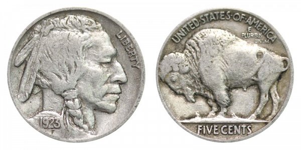 1923 Indian Head Buffalo Nickel 