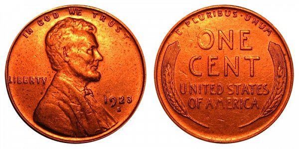 1923 S Lincoln Wheat Cent Penny 