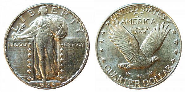 1924 D Standing Liberty Quarter 