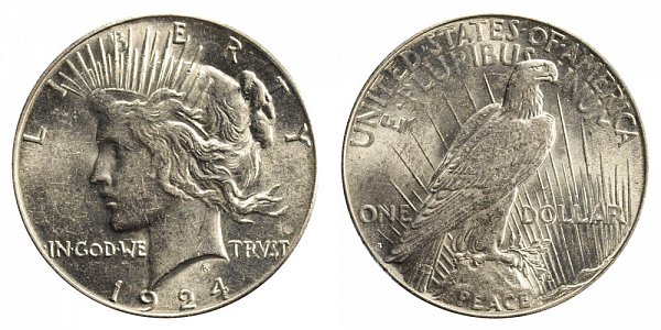 1924 S Peace Silver Dollar