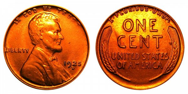 1925 D Lincoln Wheat Cent Penny 