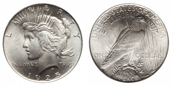 1925 Peace Silver Dollar 