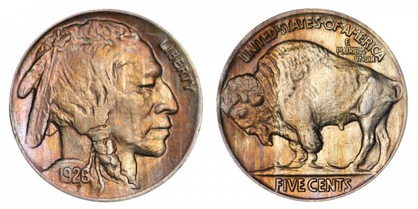 1926 Indian Head Buffalo Nickel 