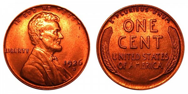 1926 D Lincoln Wheat Cent Penny 