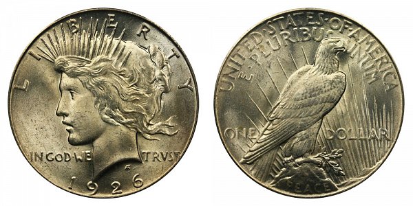 1926 Peace Silver Dollar 