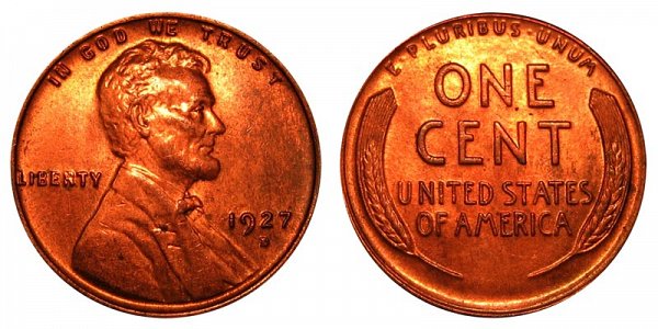 1927 D Lincoln Wheat Cent Penny 