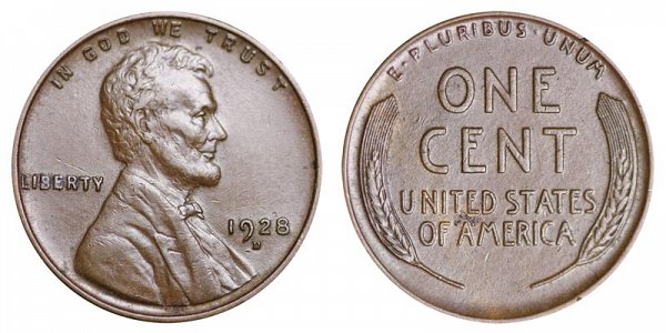 1928 D Lincoln Wheat Cent Penny