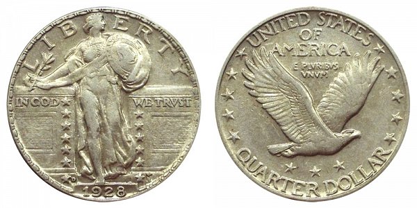 1928 D Standing Liberty Quarter 