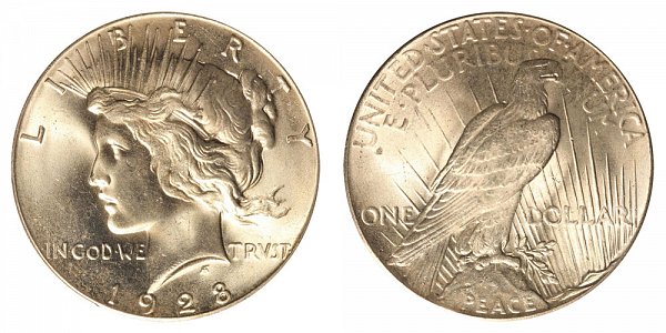 1928 Peace Silver Dollar