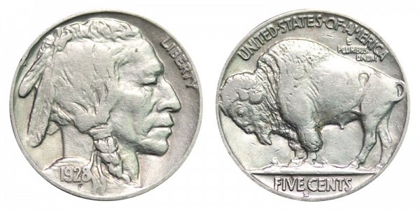 1928 S Indian Head Buffalo Nickel