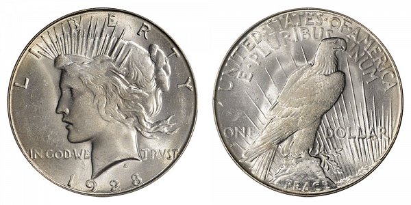 1928 S Peace Silver Dollar 