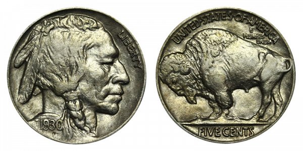 1930 Indian Head Buffalo Nickel 