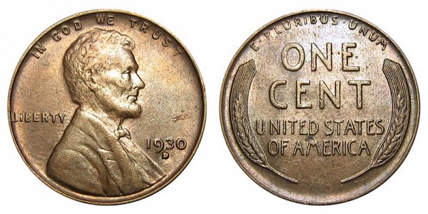 1930 D Lincoln Wheat Cent Penny