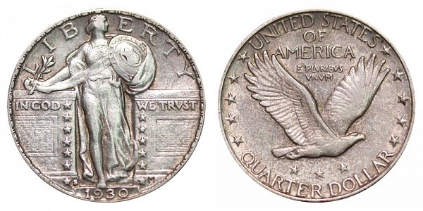 1930 S Standing Liberty Quarter 