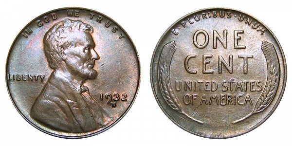 1932 D Lincoln Wheat Cent Penny 