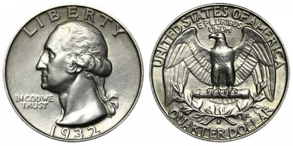 1932 S Washington Silver Quarter 