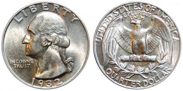 1932 Washington Silver Quarter 